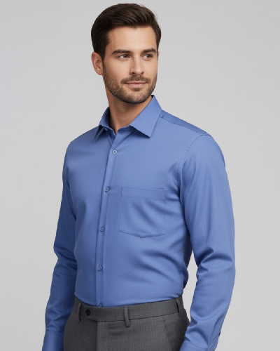 Shining Cotton Solid Shirt